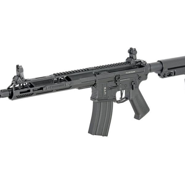 Double Eagle UTR x Aeroknox M4 10.5" AEG Rifle with Falcon EFCS (Polymer Handguard - M916G - Black)