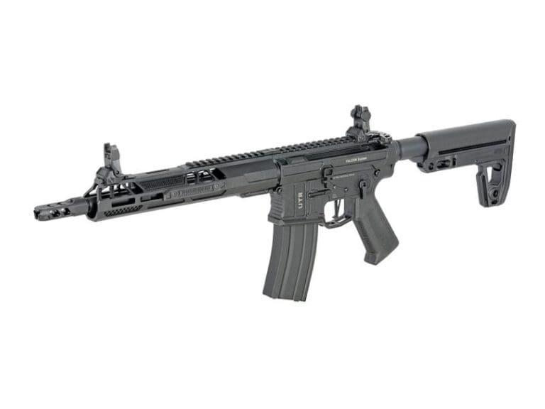 Double Eagle UTR x Aeroknox M4 10.5" AEG Rifle with Falcon EFCS (Polymer Handguard - M916G - Black)