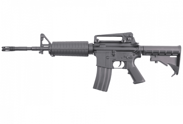 Huntsman M4 Long (Polymer Body/Full Metal Gearbox - inc. Bat. and Charger - 061A - Black