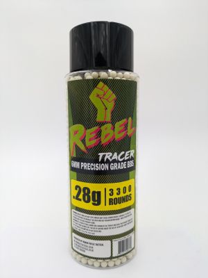 Rebel Precision 6mm Tracer BBs 3300ct Bottle - 0.28g