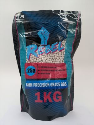 Rebel Precision 6mm BBs 1kg Bag - 0.25g