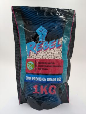 Rebel Precision BIO 6mm BBs 1kg Bag - 0.25g