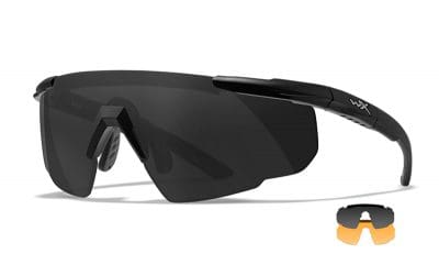 Wiley X SABER ADVANCED - Matte Black Frame - Grey/Light Rust Shields (2 Lenses)