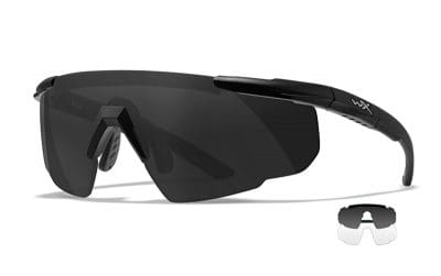 Wiley X SABER ADVANCED, Shields: Grey/Clear, Frame: Matte Black (2 Lenses)