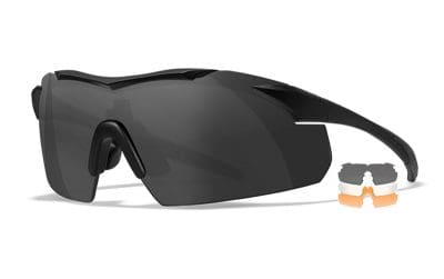 Wiley X VAPOR 2.5 - Matte Black Frame - Grey/Clear/Light Rust Shields