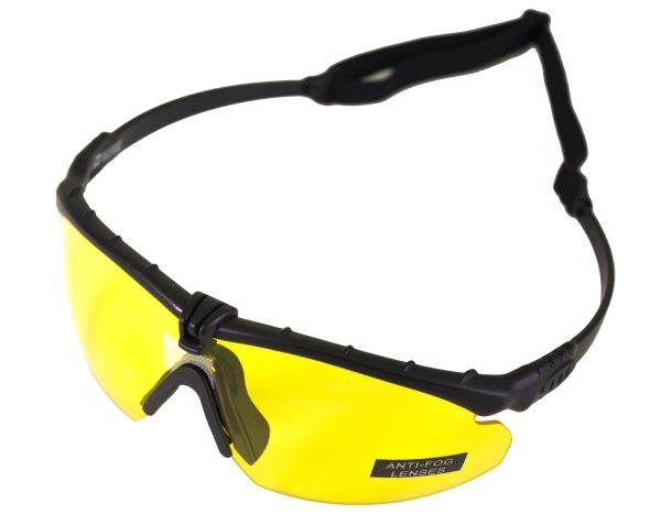 NP BATTLE PRO'S - BLACK FRAME / YELLOW LENSE W/INSERT