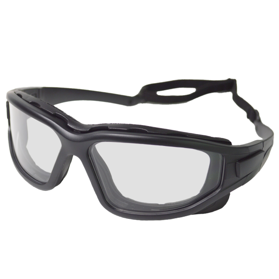 NP DEFENCE PRO'S BLACK FRAME/CLEAR LENS