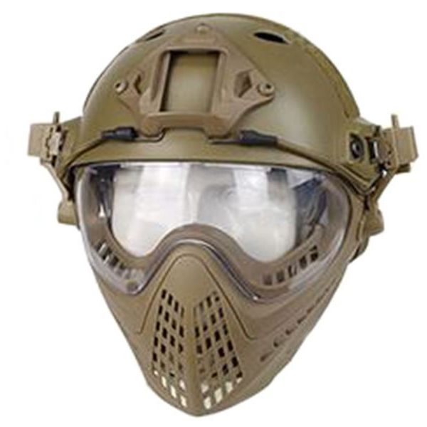 Big Foot WST Piloteer Helmet System II (High Version - PJ Type - Round Hole - S Size - Tan)