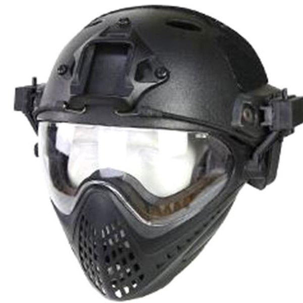 Big Foot WST Piloteer Helmet System II (High Version - PJ Type - Round Hole - S Size - Black)