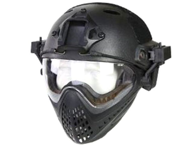 Big Foot WST Piloteer Helmet System II (High Version - PJ Type - Round Hole - S Size - Black)