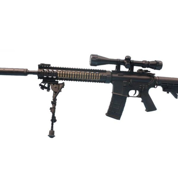 Double Bell SOPMOD M4( with bipod plus 3-9x40 Scope and Silencer - 073)