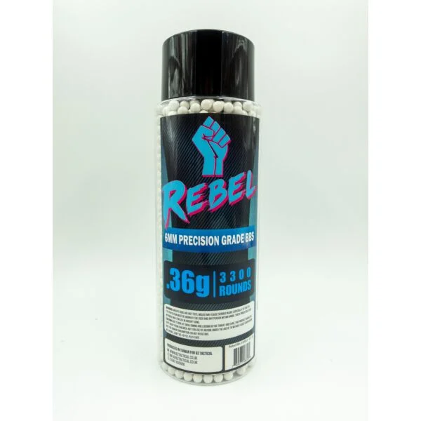 Rebel Precision 6mm BBs 3300ct Bottle - 0.36g (BIO)