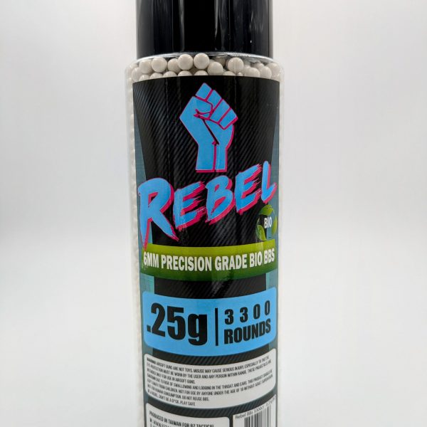 Rebel Precision 6mm BIO BBs 3300ct Bottle - 0.25g