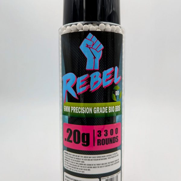 Rebel Precision 6mm BIO BBs 3300ct Bottle - 0.20g