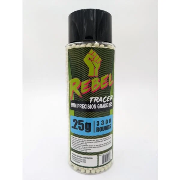 Rebel Precision 6mm Tracer BBs 3300ct Bottle - 0.25g