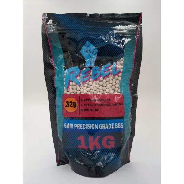 Rebel Precision 6mm BBs 1kg Bag - 0.32g