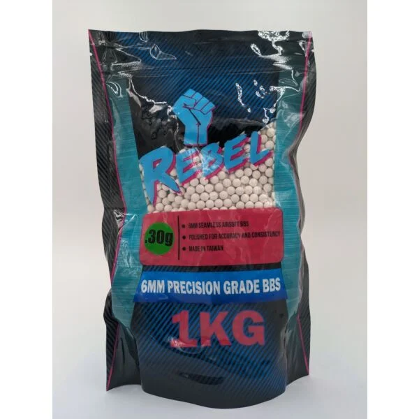 Rebel Precision 6mm BBs 1kg Bag - 0.30g