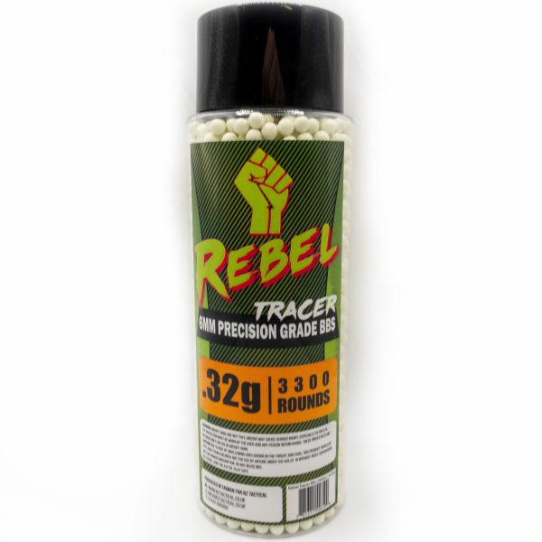 Rebel Precision 6mm Tracer BBs 3300ct Bottle - 0.32g