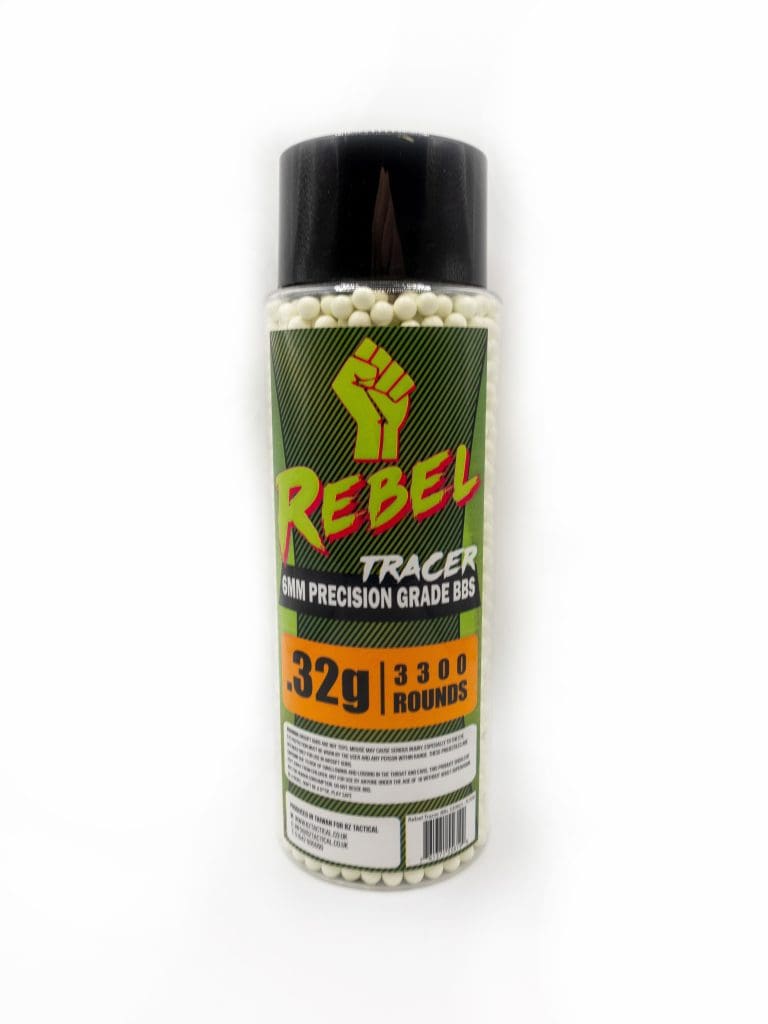 Rebel Precision 6mm Tracer BBs 3300ct Bottle - 0.32g