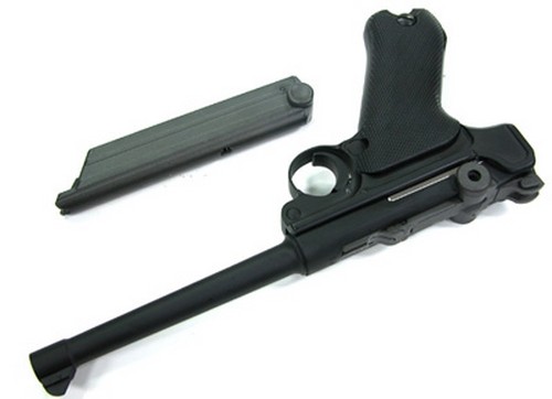 WE P08 6 INCH BLACK LUGER PISTOL