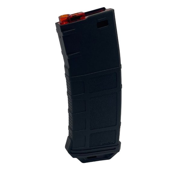 Amarok 250rnds Polymer Mid Cap Magazine (AEG) - Black/Red Top (M4/AR-15)
