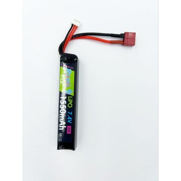 Rebel Battery - 1550mAh Lipo 7.4V 20C Stick - Deans