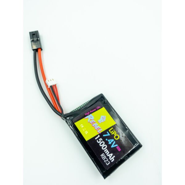 Rebel Battery - 1500mAh LiPo 7.4V 20C stick (PEQ/AN-15) - Mini Tamiya