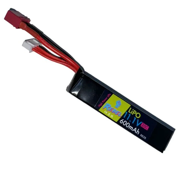 Rebel Battery - 600mAh Lipo 11.1V (PDW) - Deans (fits the EMG Autobot)