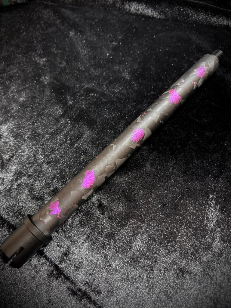 Wolverine MTW 10" Fleck Forged Carbon Outer Barrel PINK